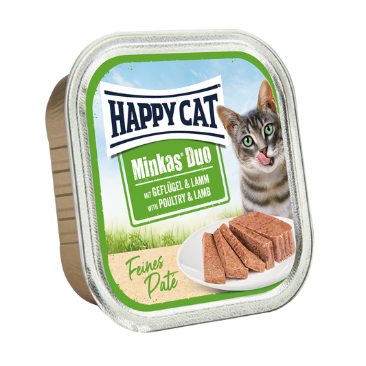 Happy Cat Minkas Duo Poultry & Lamb 0.1kg (Min 16pcs - 100g)