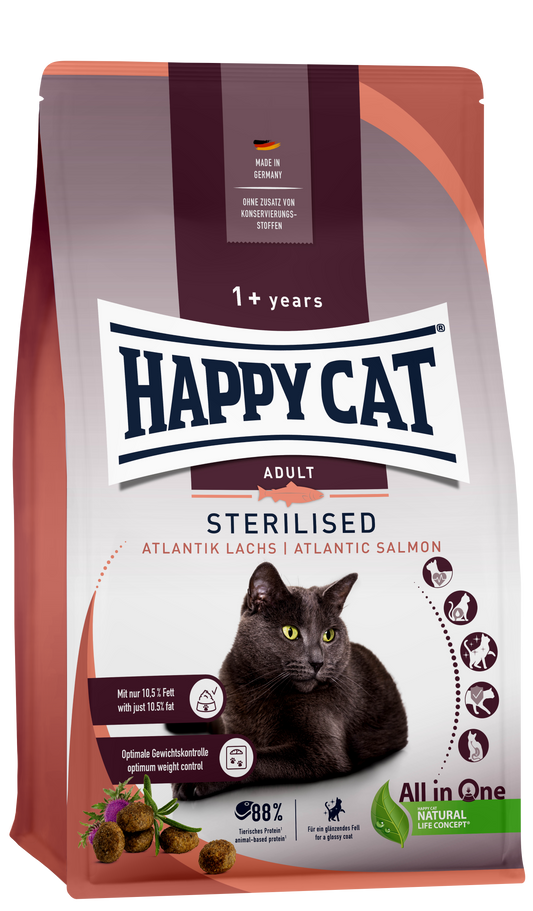 Happy Cat Adult Sterilised Atlantik Lachs Atlantic Salmon