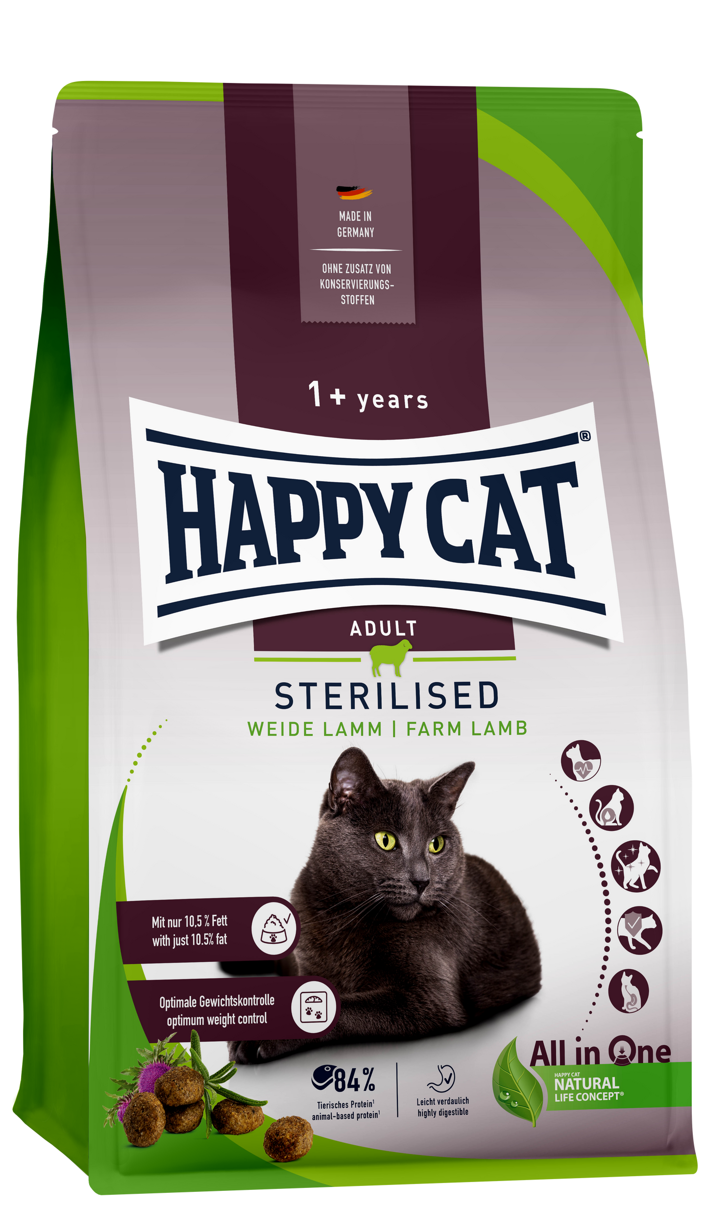 Happy Cat Adult Sterilised Weide Lamm