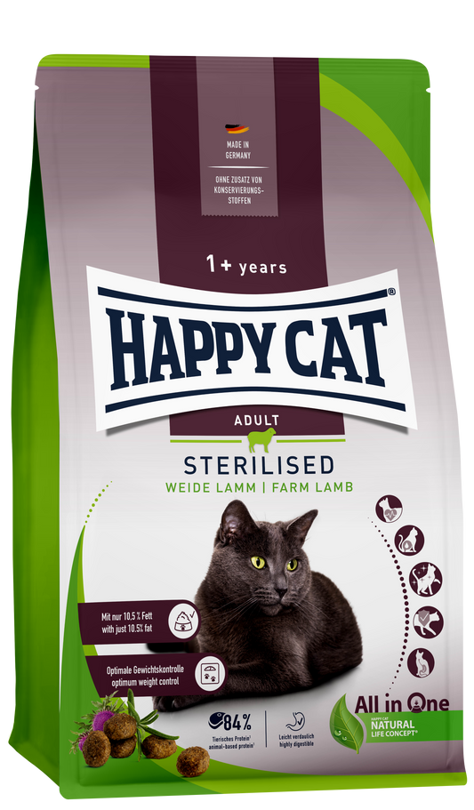 Happy Cat Adult Sterilised Weide Lamm