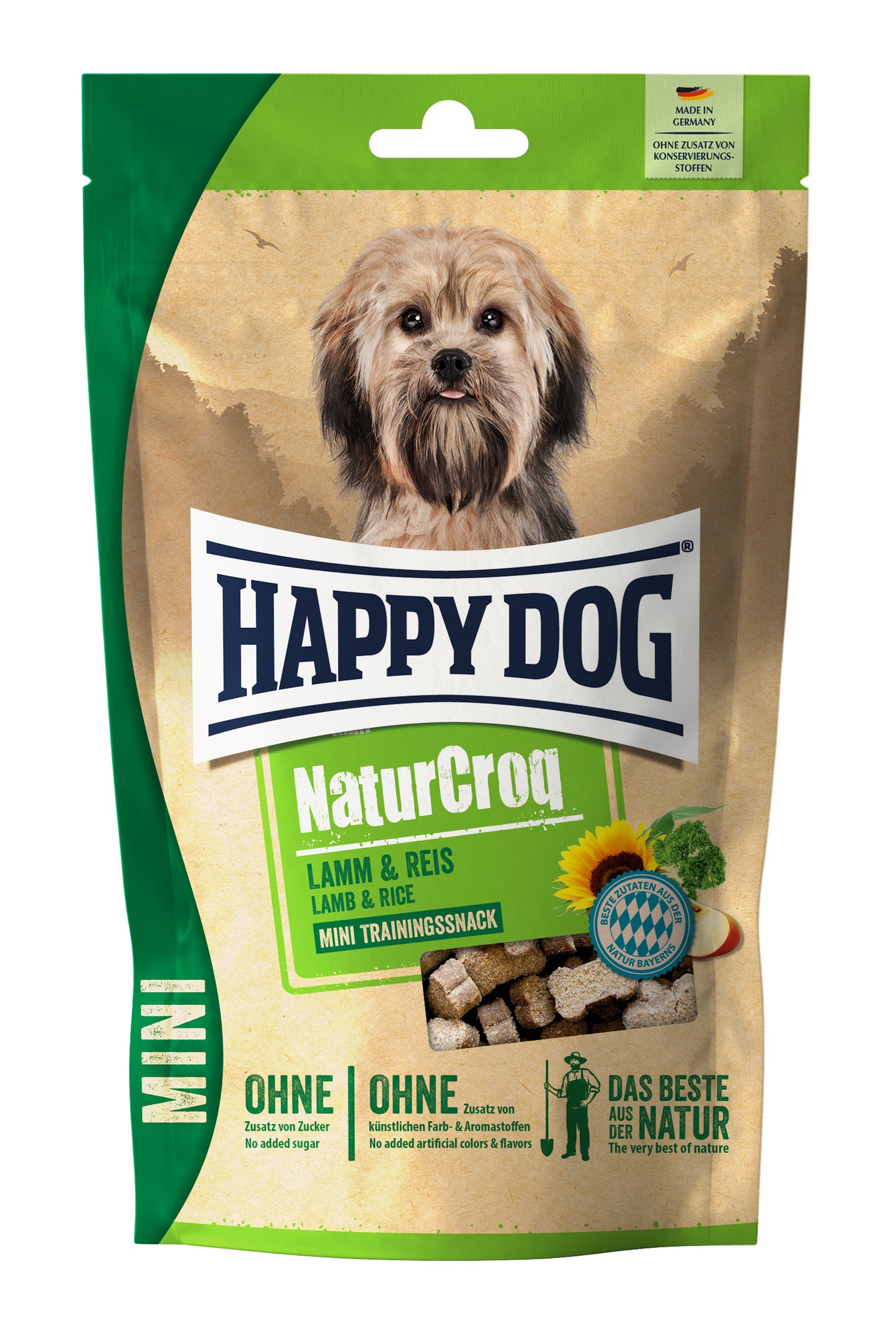 Happy Dog Naturcroq Mini Snack Lamm