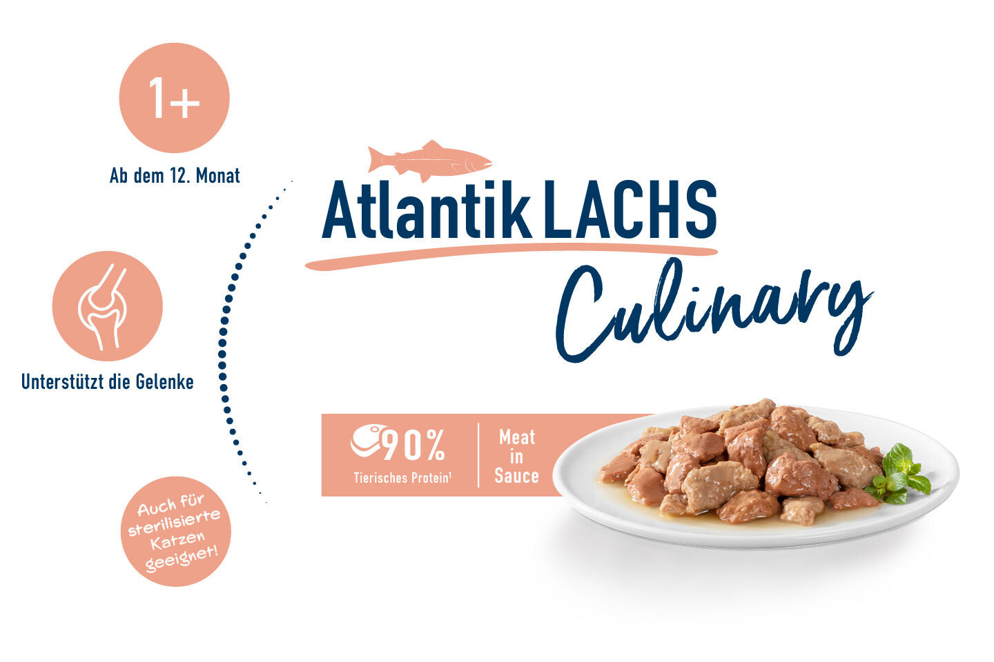 Happy Cat MIS Culinary Atlantic Salmon (Min Order 0,085 - 24pcs)
