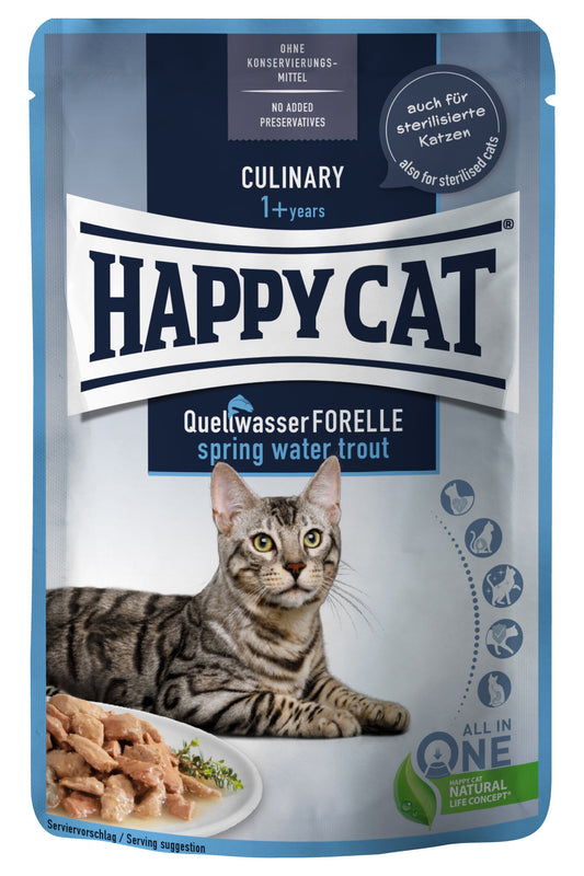 Happy Cat MIS Culinary Spring-Water Trout (Min Order 0,085 - 24pcs)