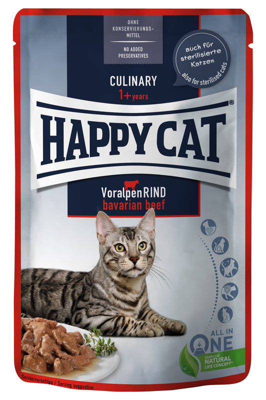 Happy Cat MIS Culinary Bavarian Beef (Min Order 0,085 - 24pcs)