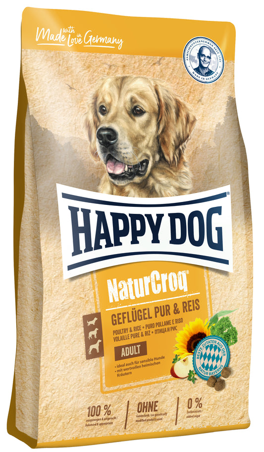 Happy Dog Naturcroq Geflugel Pur & Reis